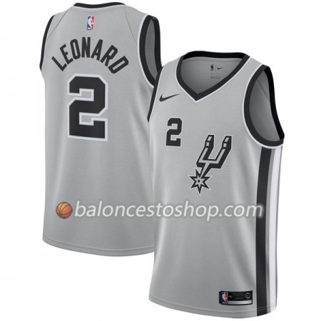 Camiseta Hombre NBA San Antonio Spurs Kawhi Leonard 2 Nike 2017-18 Gris Swingman Camiseta Hombre NBA San Antonio Spurs Kawhi Leonard 2 Nike 2017-18 Gris Swingman